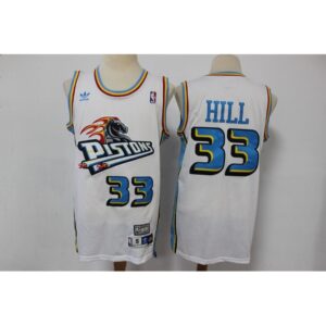686433d646cc4_1 Men's Detroit Pistons #33 Grant Hill White Throwback Swingman Stitched Jersey