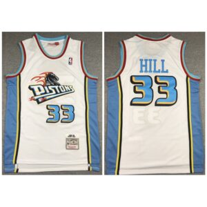 686433e092d11_1 Men's Detroit Pistons #33 Grant Hill 1998-99 White Throwback Stitched Jersey