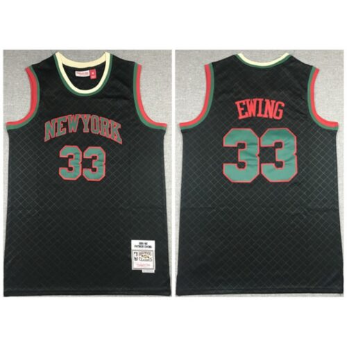 686433f573d17_1 Men's New Yok Knicks #33 Patrick Ewing Black Throwback Stitched Jersey