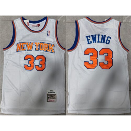 68643400024fc_1 Men's New Yok Knicks #33 Patrick Ewing White Throwback Stitched Jersey