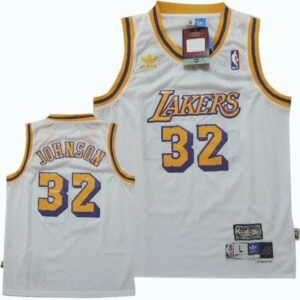 6864342020f09_1 Lakers #32 Magic Johnson White Throwback Stitched Youth NBA Jersey