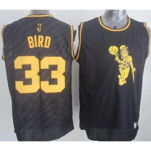 6864344b0e5b6_1 Celtics #33 Larry Bird Black Precious Metals Fashion Stitched NBA Jersey
