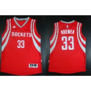 6864347100d8b_1 Revolution 30 Rockets #33 Corey Brewer Red Road Stitched NBA Jersey
