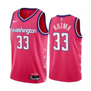 686434829a6cf_1 Men's Washington Wizards #33 Kyle Kuzma 2022/23 Pink City Edition Limited Stitched Basketball Jersey