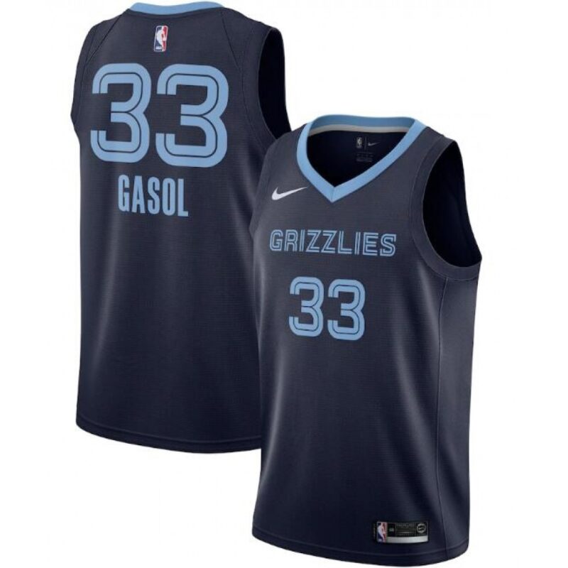 6864349b44973_1 Men's Memphis Grizzlies #33 Marc Gasol Navy Icon Edition Stitched Jersey