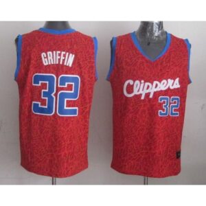 686434d0b1303_1 Clippers #32 Blake Griffin Red Crazy Light Stitched NBA Jersey
