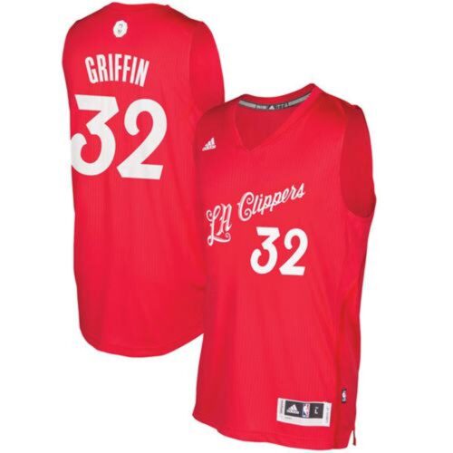 686434d411ffd_1 Clippers #32 Blake Griffin Red 2016-2017 Christmas Day Stitched NBA Jersey