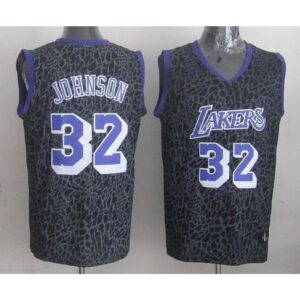 686434f36fb19_1 Lakers #32 Magic Johnson Purple Crazy Light Stitched NBA Jersey