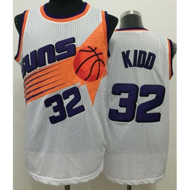 686435084456d_1 Suns #32 Jason Kidd White Throwback Stitched NBA Jersey