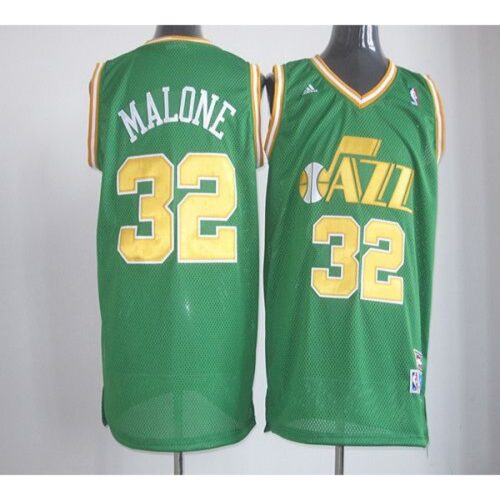 686435163d284_1 Jazz #32 Karl Malone Green Throwback Stitched NBA Jersey