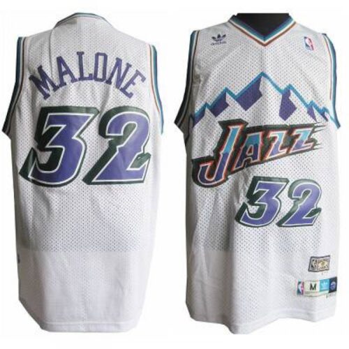 686435206c023_1 Jazz #32 Karl Malone White Throwback Stitched NBA Jersey