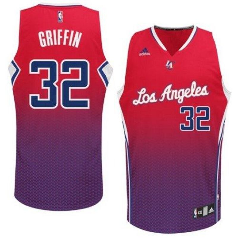 68643567c9b33_1 Clippers #32 Blake Griffin Red Resonate Fashion Swingman Stitched NBA Jersey