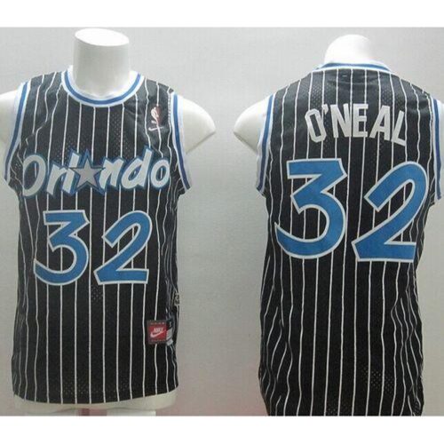 686435c472627_1 Magic #32 Shaquille O'Neal Black Throwback Stitched NBA Jersey
