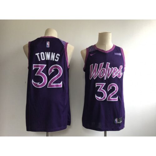 686435e7147ee_1 Men's Minnesota Timberwolves #32 Karl Anthony Towns Purple 2018/19 City Edition Swingman Stitched NBA Jersey