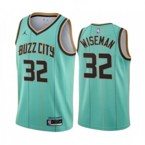 686435f48e049_1 Men's Charlotte Hornets #32 James Wiseman Teal Icon Edition Swingman Stitched Jersey