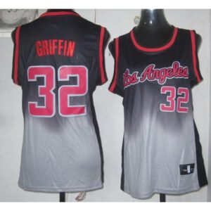68643627cd5e1_1 Clippers #32 Blake Griffin Black/Grey Women's Fadeaway Fashion Stitched NBA Jersey