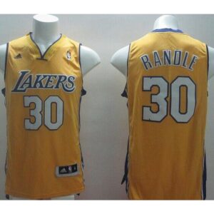 6864363404256_1 Revolution 30 Lakers #30 Julius Randle Gold Stitched NBA Jersey