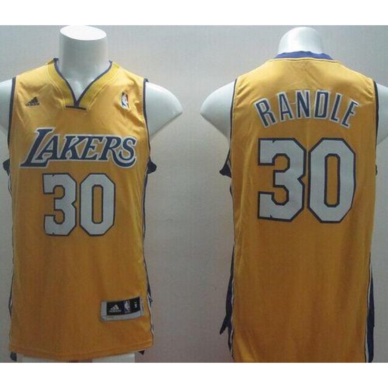 6864363404256_1 Revolution 30 Lakers #30 Julius Randle Gold Stitched NBA Jersey