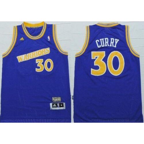 6864363e4414d_1 Warriors #30 Stephen Curry Blue Throwback Stitched NBA Jersey