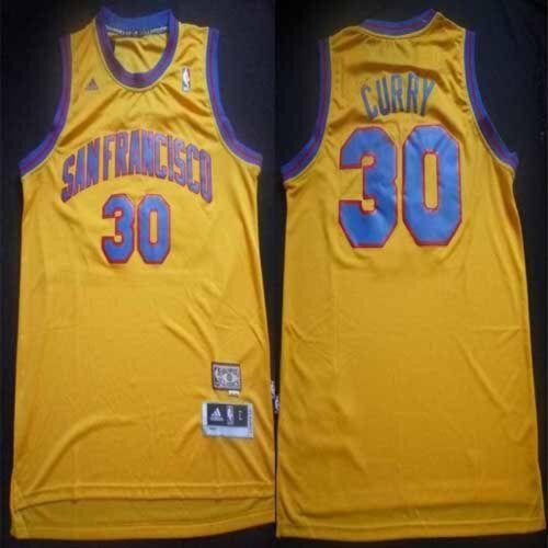 68643641c698a_1 Warriors #30 Stephen Curry Gold Throwback San Francisco Stitched NBA Jersey