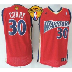 6864366785389_1 Warriors #30 Stephen Curry Red Throwback The Finals Patch Stitched NBA Jersey