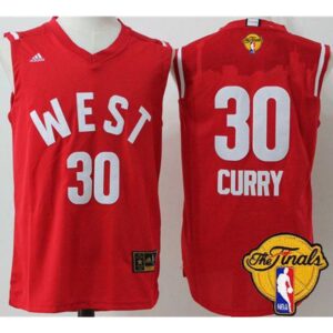 686436d5a4c87_1 Warriors #30 Stephen Curry Red 2016 All Star The Finals Patch Stitched NBA Jersey