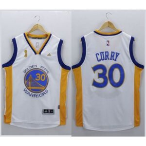 686436e7187b7_1 Warriors #30 Stephen Curry White New Champions Stitched NBA Jersey