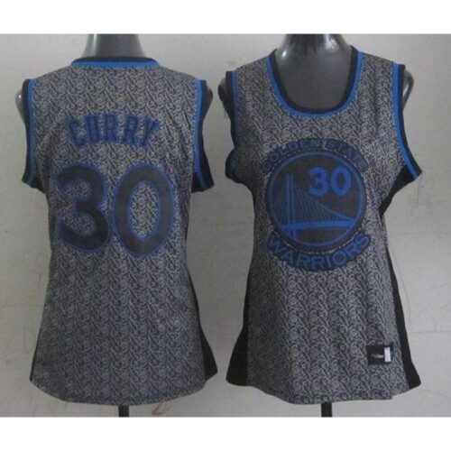 686437079b24f_1 Warriors #30 Stephen Curry Grey Women's Static Fashion Stitched NBA Jersey