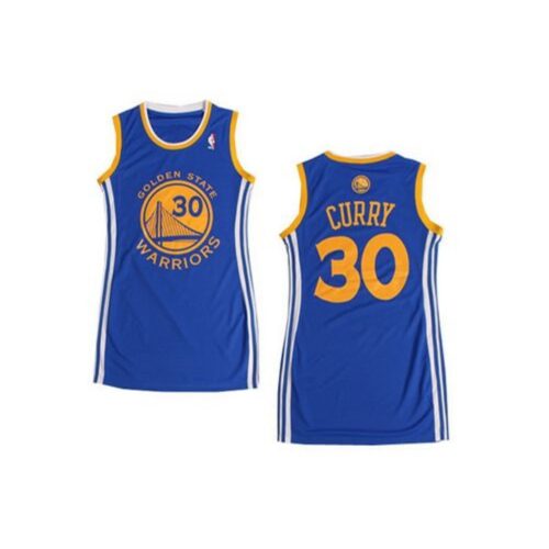 6864370a553be_1 Warriors #30 Stephen Curry Blue Women's Dress Stitched NBA Jersey
