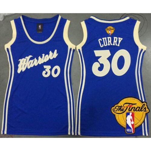 6864370f57894_1 Warriors #30 Stephen Curry Blue 2015-2016 Christmas Day The Finals Patch Women's Dress Stitched NBA Jersey