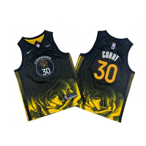 6864372c46e54_1 Youth Golden State Warriors #30 Stephen Curry Black City EditionStitched Basketball Jersey