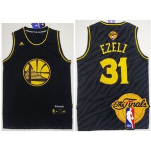 68643753cb038_1 Warriors #31 Festus Ezeli Black Precious Metals Fashion The Finals Patch Stitched NBA Jersey