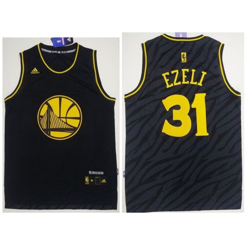 68643757787f9_1 Warriors #31 Festus Ezeli Black Precious Metals Fashion Stitched NBA Jersey