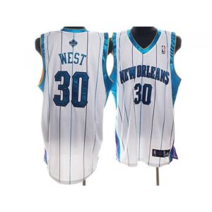 6864379ece6c8_1 Hornets #30 David West Stitched White NBA Jersey