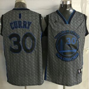 686437fec93ae_1 Warriors #30 Stephen Curry Grey Static Fashion Stitched NBA Jersey