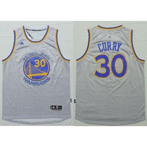 6864380262210_1 Warriors #30 Stephen Curry Grey Fashion Stitched NBA Jersey