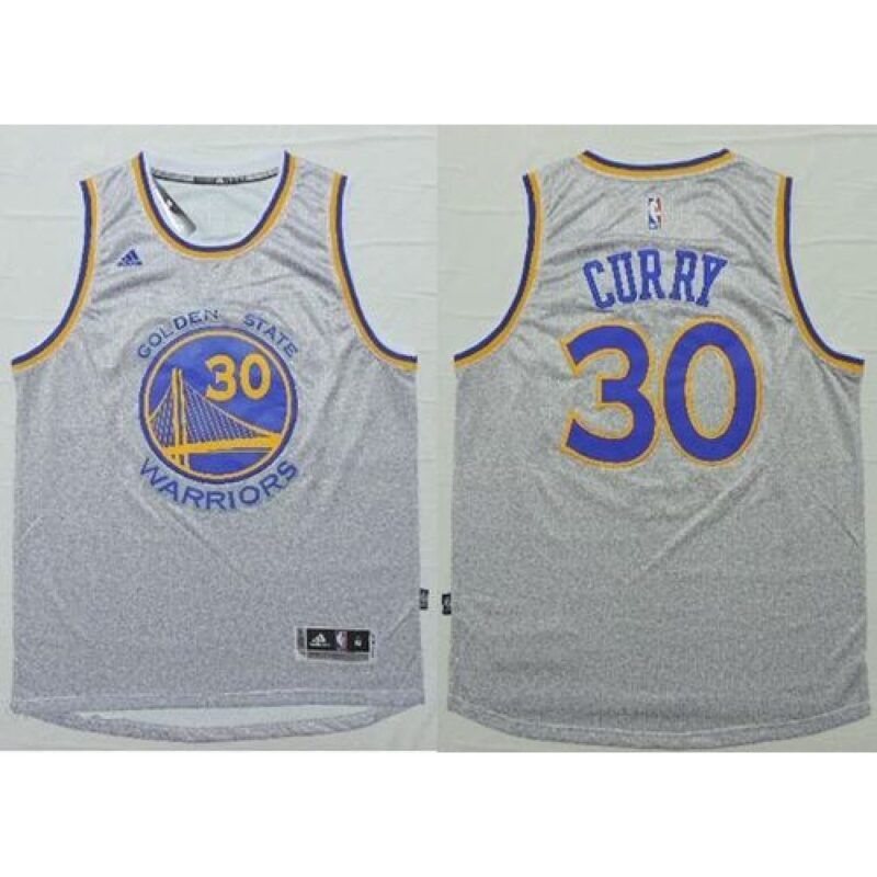 6864380262210_1 Warriors #30 Stephen Curry Grey Fashion Stitched NBA Jersey