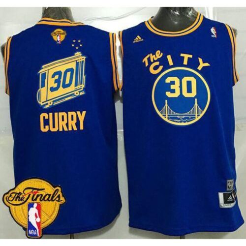 6864382aeec12_1 Warriors #30 Stephen Curry Blue Throwback The City The Finals Patch Stitched NBA Jersey