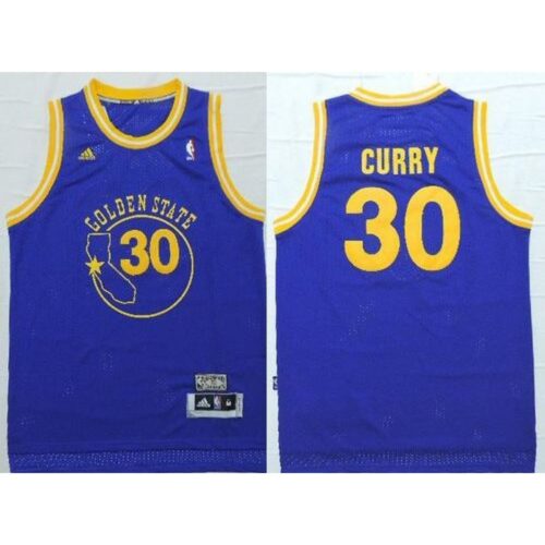 6864383c09b40_1 Warriors #30 Stephen Curry Blue New Throwback Stitched NBA Jersey