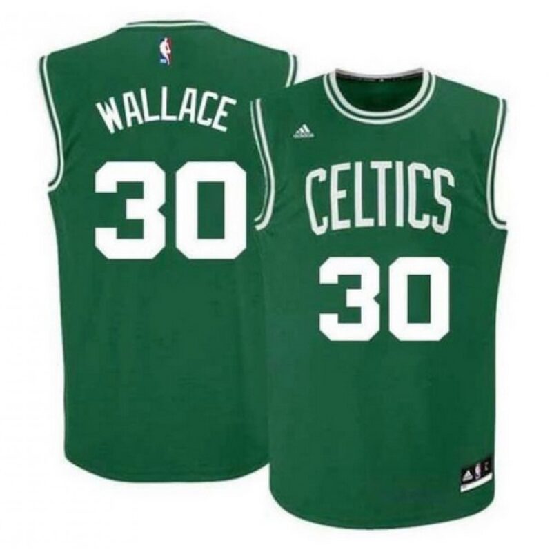 68643843324ac_1 Men's Boston Celtics #30 Rasheed Wallace Green Swingman Stitched Jersey