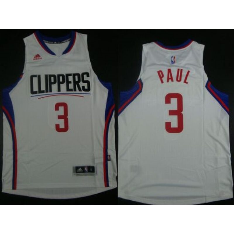 6864395334df3_1 Clippers #3 Chris Paul White Revolution 30 Stitched NBA Jersey