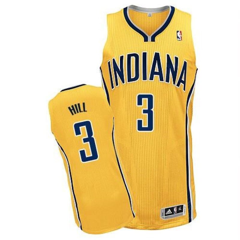 68643973dc63e_1 Revolution 30 Pacers #3 George Hill Yellow Home Stitched NBA Jersey