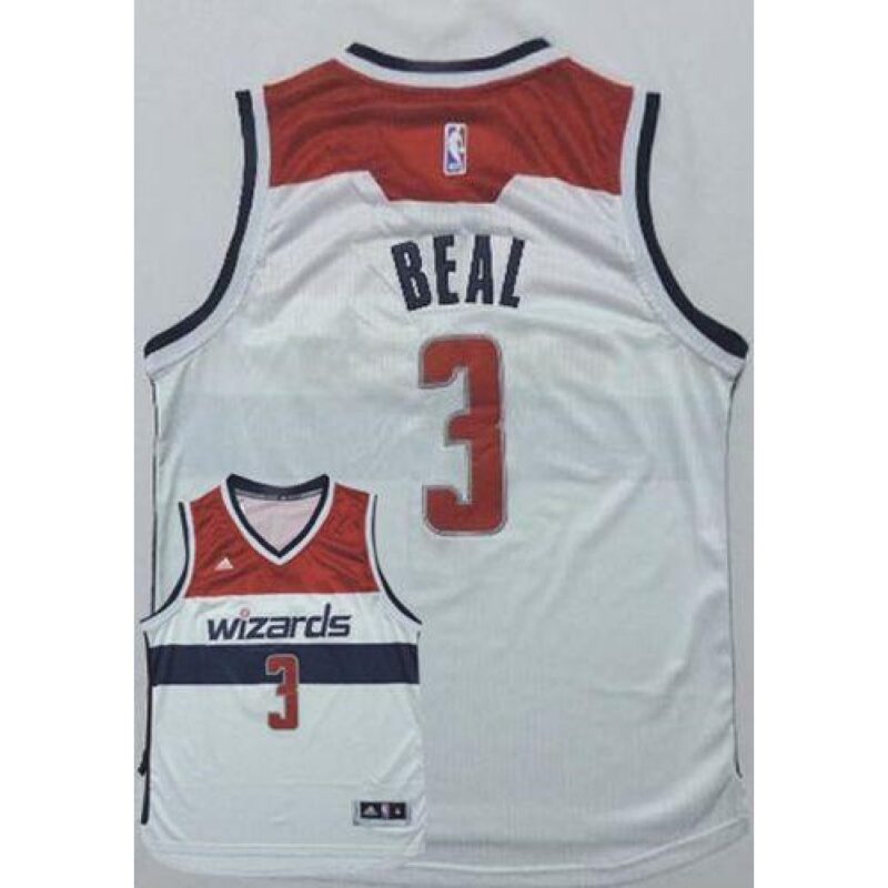 6864399b5caef_1 Wizards #3 Bradley Beal New White Home Stitched NBA Jersey