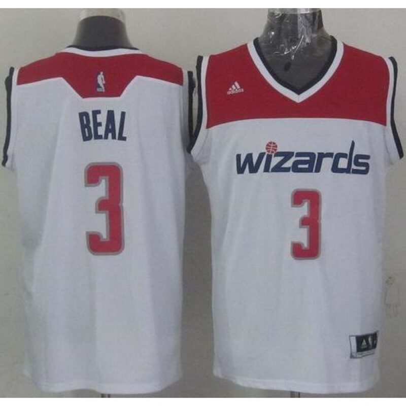 6864399e9096f_1 Revolution 30 Wizards #3 Bradley Beal White Stitched NBA Jersey