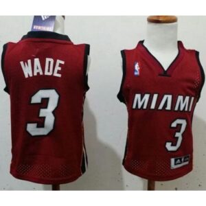 686439cd2b667_1 Toddler Heat #3 Dwyane Wade Red Stitched NBA Jersey