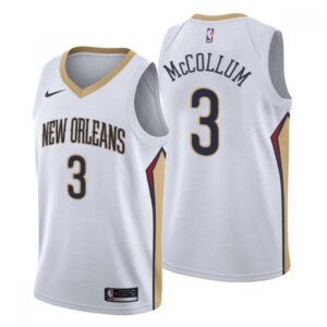 686439dca3a26_1 Youth New Orleans Pelicans #3 C.J. McCollum White Association Edition Stitched Jersey