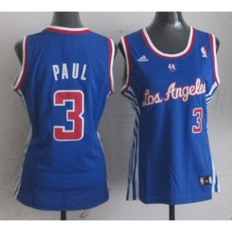686439e47588b_1 Clippers #3 Chris Paul Blue Women Fashion Stitched NBA Jersey