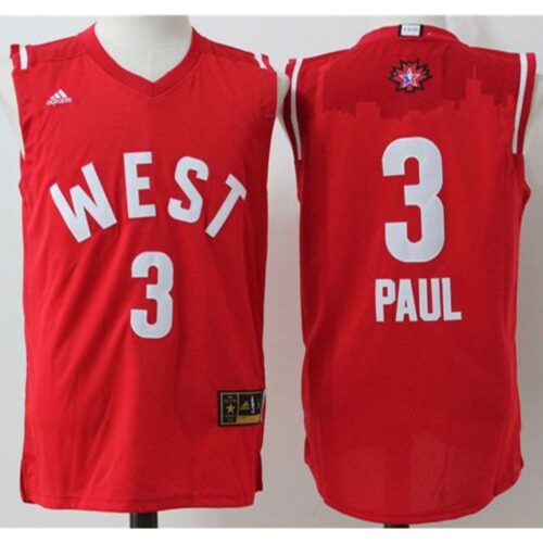 686439f9e1aed_1 Clippers #3 Chris Paul Red 2016 All Star Stitched NBA Jersey