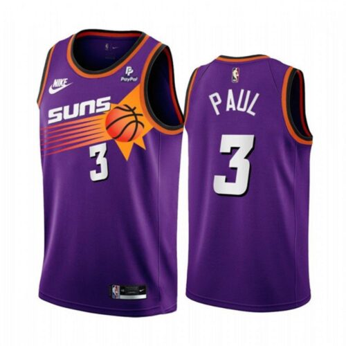 68643a30669e1_1 Men's Phoenix Suns #3 Chris Paul Purple Stitched Basketball Jersey