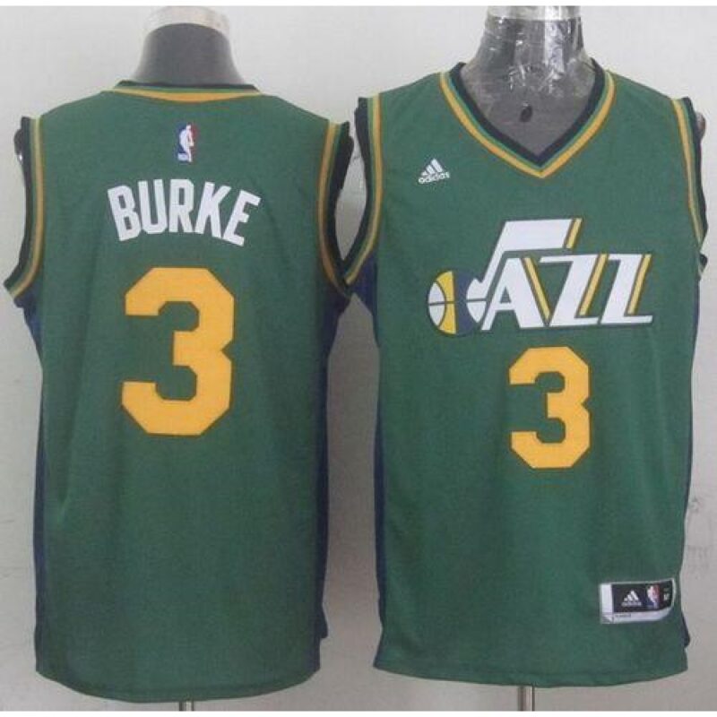 68643a3756696_1 Revolution 30 Jazz #3 Trey Burke Green Stitched NBA Jersey